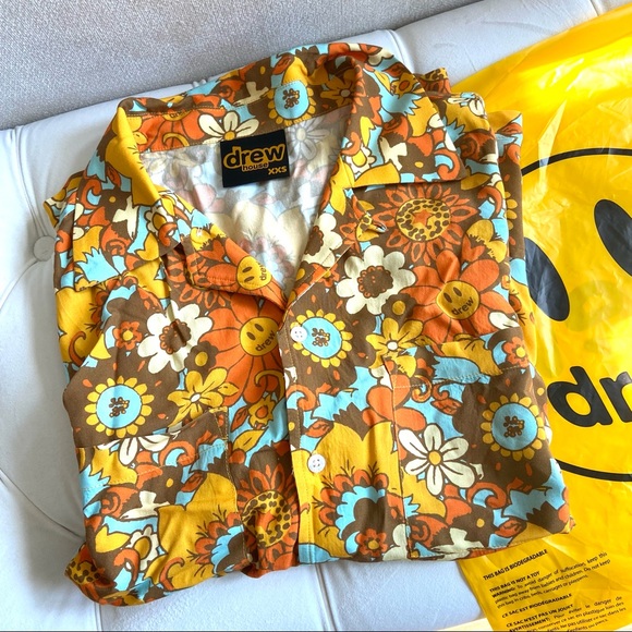drew house Other - Brand New Drew House oversize flower shirt size XXS